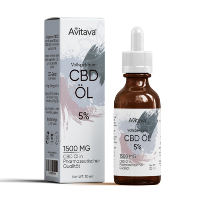 Avitava 5% CBD Öl im Vollspektrum 30 ml